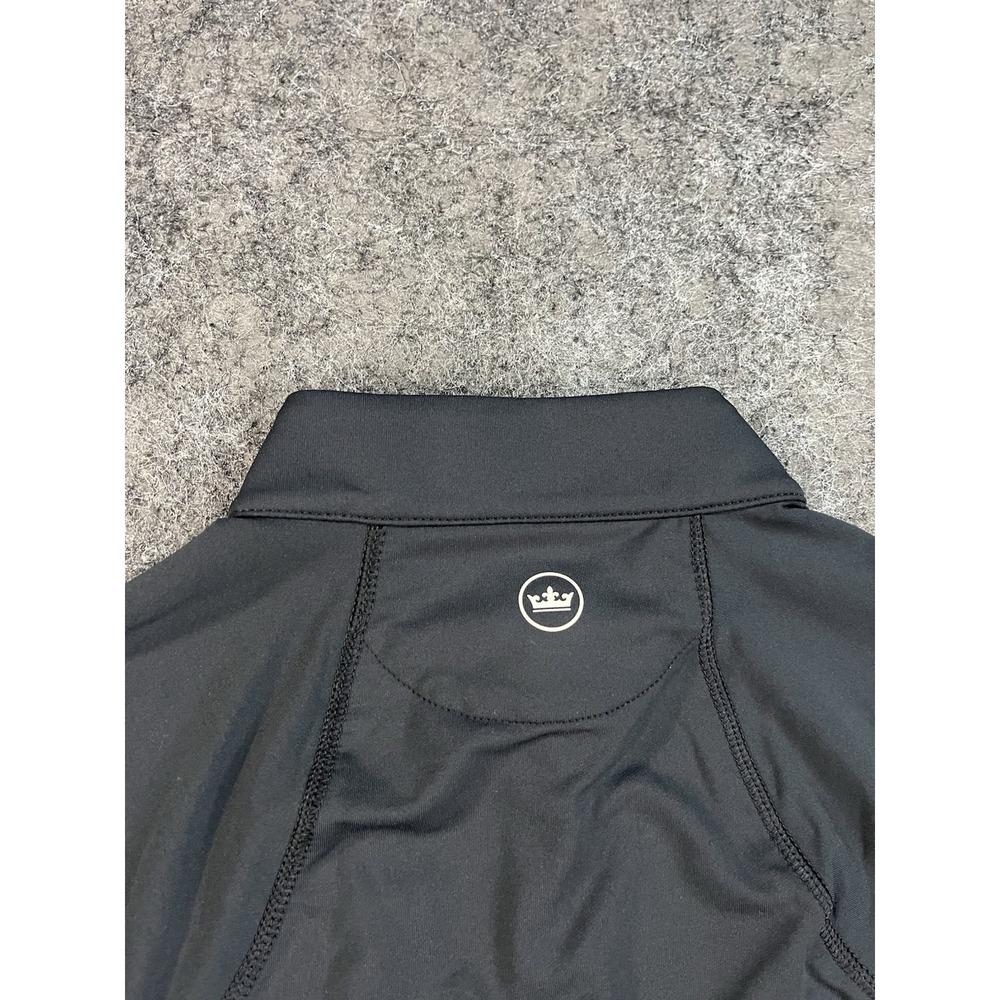 Peter Millar Quarterzip Pullover Womens Medium Black Golf UPF Lightweight EUC - Picture 4 of 10